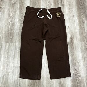 Vintage 00s Y2K Mossimo Brown Wide Leg Baggy Sweatpants Size XL